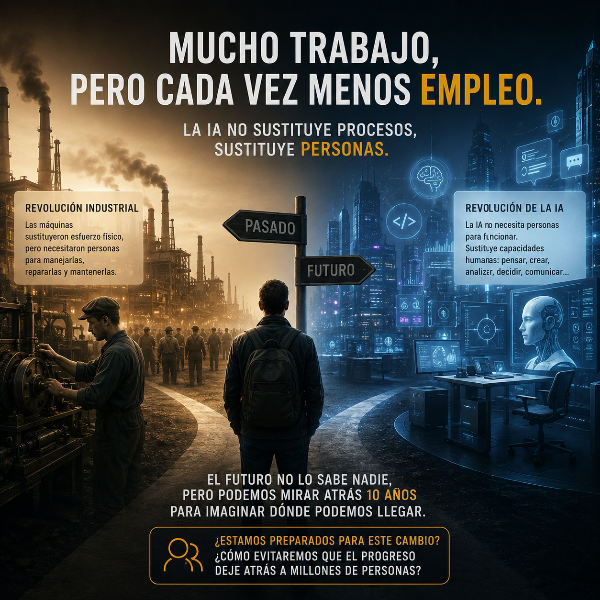 Mucho trabajo… pero cada vez menos empleo.